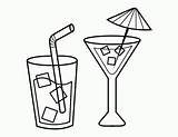 Cocktail Coloring Page Free Printable  Home sketch template