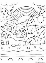 Print Candyland Coloring Page  Free Printable Pages sketch template