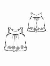 Baby Blouse Sewing Pattern  Burda Style sketch template