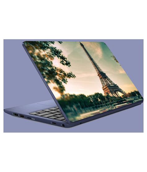 Designer Laptop Sticker|eiffel tower Print|Personalized Laptop Sticker|Laptop Skin Covers For ...