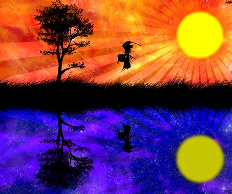 Day and Night Vector Landscape by Aket-Designs on DeviantArt