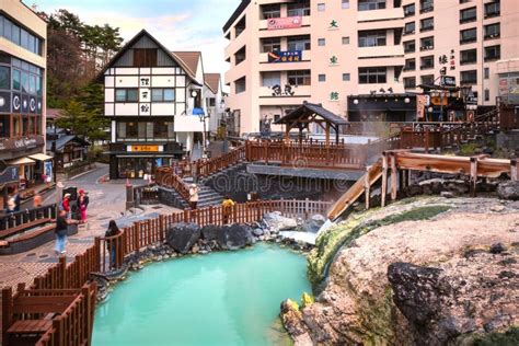 Yubatake Hotspring At Kusatsu Onsen In Gunma ,Japan Editorial Stock Image - Image of rravel ...