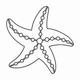 Starfish Coloring Sheet sketch template