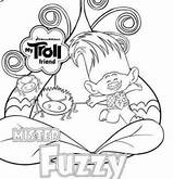 Trolls Happy Birthday Coloring Pages sketch template