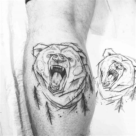 Bear Outline Tattoo - Best Tattoo Ideas Gallery