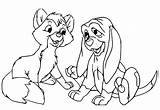 Little Tod And Copper Coloring Page  Free Printable Pages sketch template