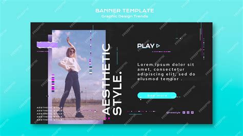 Free PSD | Graphic design trends banner concept