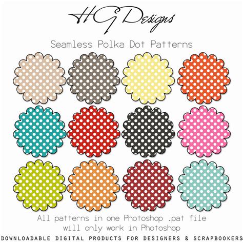 Seamless Polka Dot Patterns by HGGraphicDesigns on DeviantArt