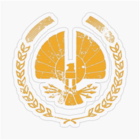 "Panem Logo · Distressed" Sticker by Logogami | Redbubble