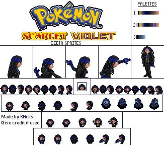 Pokemon SV - Geeta Trainer Sprites [GBA Style] by RHcks on DeviantArt