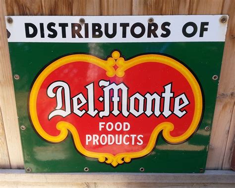 Del-Monte Antique Porcelain Sign (Vintage Fruits & Food Products ...