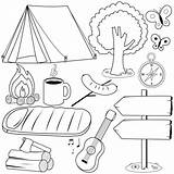 Camping Supplies Coloring Pages sketch template