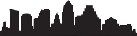 Skyline Silhouette - austin tx skyline outline png download - 1200*316 - Free Transparent ...