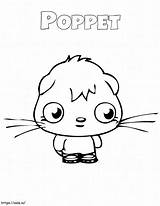 Poppet Moshi Monster coloring Page sketch template