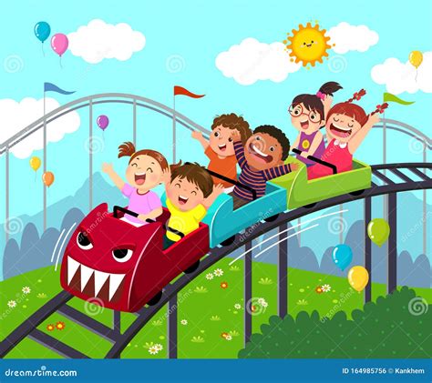Roller Coaster Theme Park Clip Art