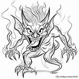 Demon Coloring Pages  Free & Printable sketch template