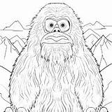 Yeti coloring page – Coloring Corner sketch template