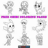 Chibi Boy Coloring Pages sketch template