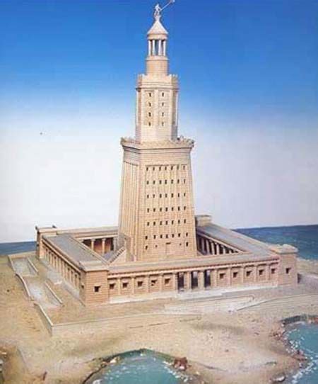 Lighthouse of Alexandria - 7 Wonders of the World - Crystalinks | Faróis, Arquitetura antiga, Farol