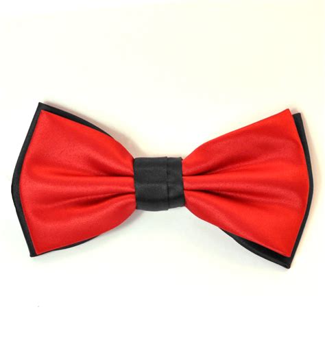 Scarlet Red & Black Bow Tie - Formal Tailor