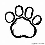 Paw Print Coloring Pages  Free & Printable sketch template