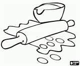 The rolling pin For Cooking coloring Page Printable Game sketch template