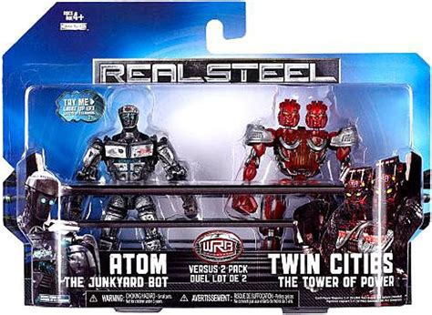 Real Steel Atom Vs. Twin Cities Action Figure 2-Pack Jakks Pacific - ToyWiz