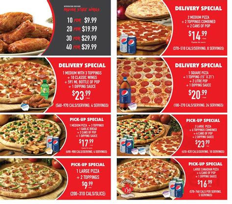 Pizza Depot menu in Hagersville, Ontario, Canada