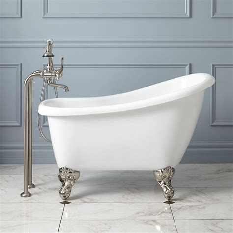 44" Carter Mini Acrylic Clawfoot Tub - Contemporary - Bathtubs