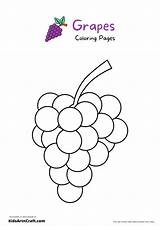 Grapes Coloring Pages For Kids – Free Printables  Art & Craft sketch template