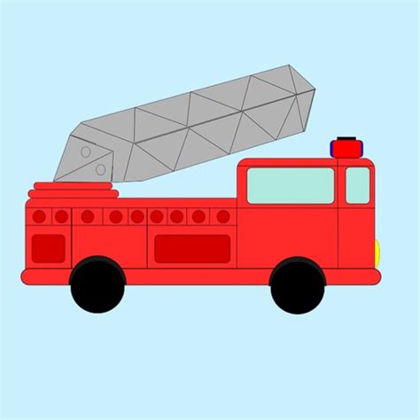 Fire Truck Stickers by Elizabeth Gemmell