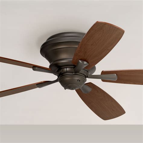 Flush Mount Ceiling Fan Light With Remote