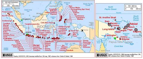 11 The map of major volcanoes of Indonesia and Papua New Guinea.... | Download Scientific Diagram