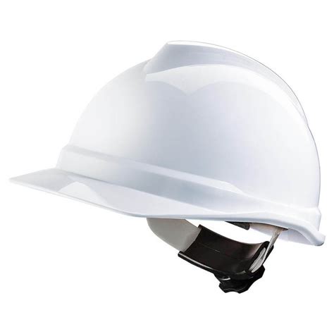 MSA V-Gard 500 Non Vented Safety Helmet - Fas-Trac White - Safety Supplies | PPE, Workwear ...