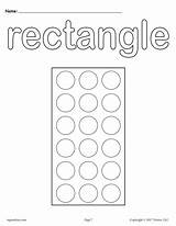 Rectangle Do A Dot Printable  Coloring Page – SupplyMe sketch template