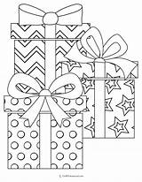 18 Christmas Gift Coloring Pages sketch template