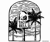 Taco Bell Printable Pages Coloring sketch template