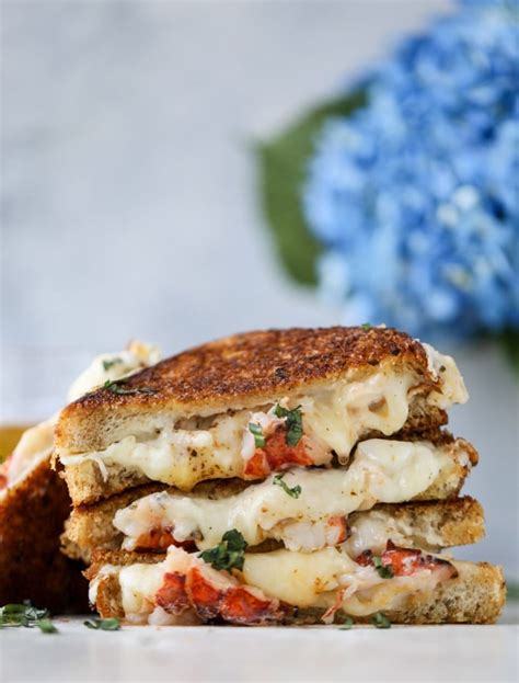 Lobster Grilled Cheese - Lobster Grilled Cheese with Tarragon Butter