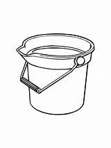 Bucket coloring Pages sketch template