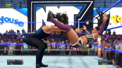 ROXANNE PEREZ vs RAQUEL RODRIGUEZ (Hardest) WWE 2K23 -PC - YouTube