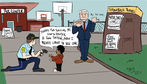 Editorial cartoon: Who thought it was a good idea to use NRA videos at ...