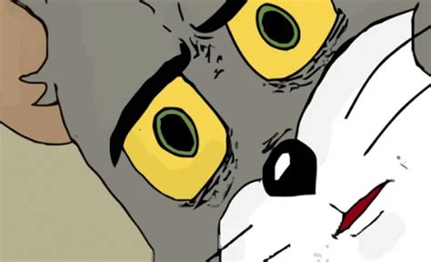 Meme Generator - Tom Cat Disturbed / Scared / Unsettled Face template ...