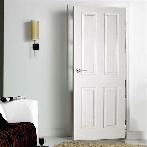 Victorian 4 Panel Internal Door - Smooth - White Primed