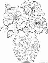 Printable Flower Coloring Pages Flowers Nature Color  sketch template
