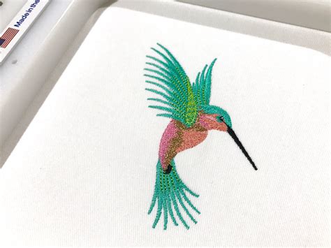 Machine Embroidery Hummingbird Machine Embroidery File design 4x4 inch hoop