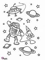 Coloring Pages Of Space sketch template