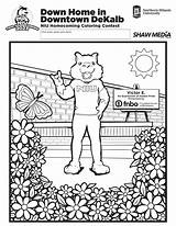 Coloring Contest  NIU Homecoming Northern Illinois University sketch template