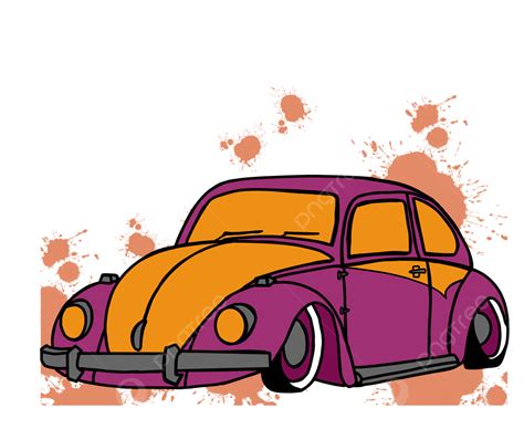 Vw Classic Cartoon, Vw Car, Classic, Cartoon PNG Transparent Clipart Image and PSD File for Free ...