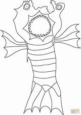 Monster Coloring Page Free Printable Pages Hocus Pocus  sketch template