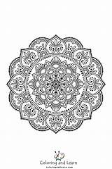 Mandala Coloring Pages FREE 2024  And Learn sketch template